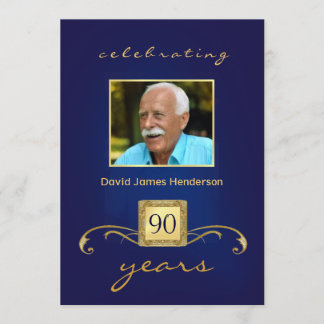 90.o Invitaciones de la fiesta de cumpleaños -