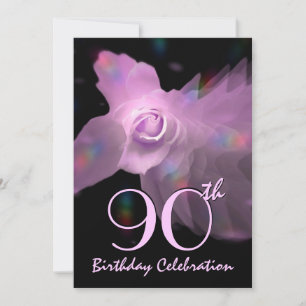 90.o Mariposa del ROSA de la invitación de la