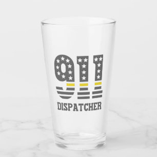 911 Dispatcher USA Flag Thin Yellow Line Emergency