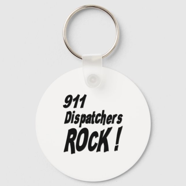 ¡911 Dispatchers Rock! Llavero (Anverso)