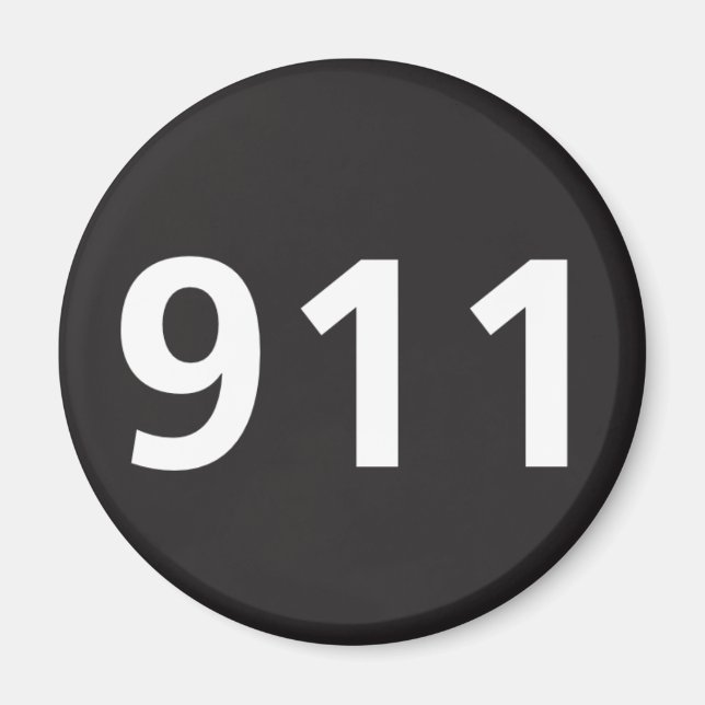 911 imán (Frente)