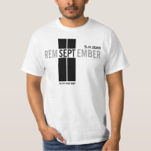 911 Recuerde la camiseta del 11 de septiembre