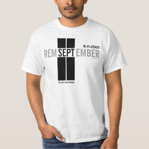 911 Recuerde la camiseta del 11 de septiembre