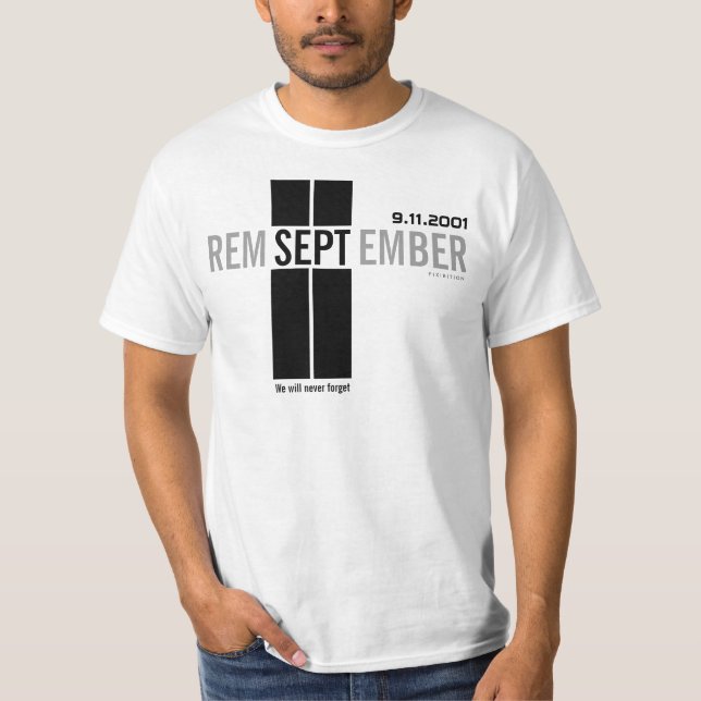 911 Recuerde la camiseta del 11 de septiembre (Anverso)