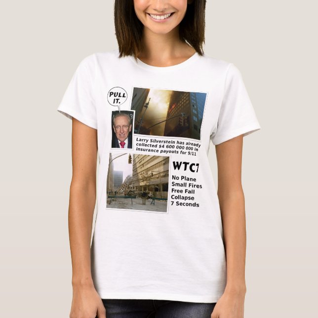911 Verdad WTC7 Camiseta de extracción (Anverso)