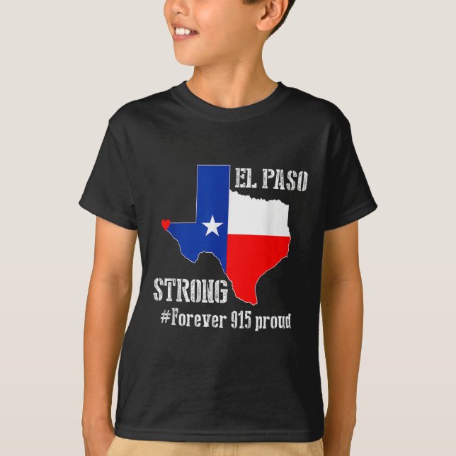 915 Orgullosa Camiseta Fuerte De El Paso (Anverso)