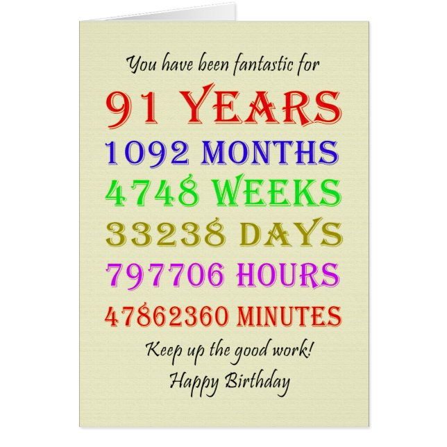 91.ª Feria de Cumpleaños (Frente)