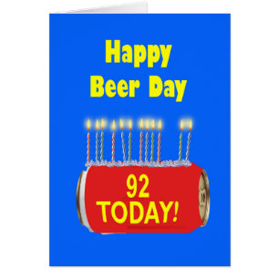92.º cumpleaños feliz del Día de la Cerveza