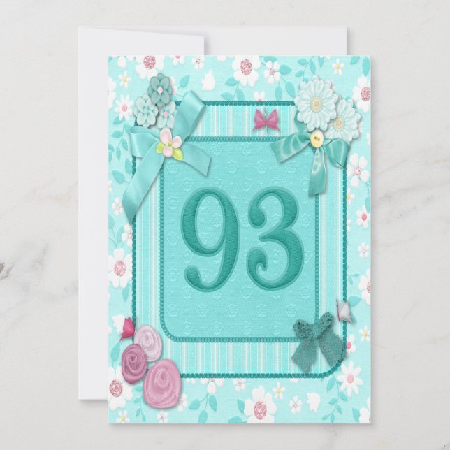 93.ª invitación a la fiesta de cumpleaños (Anverso)