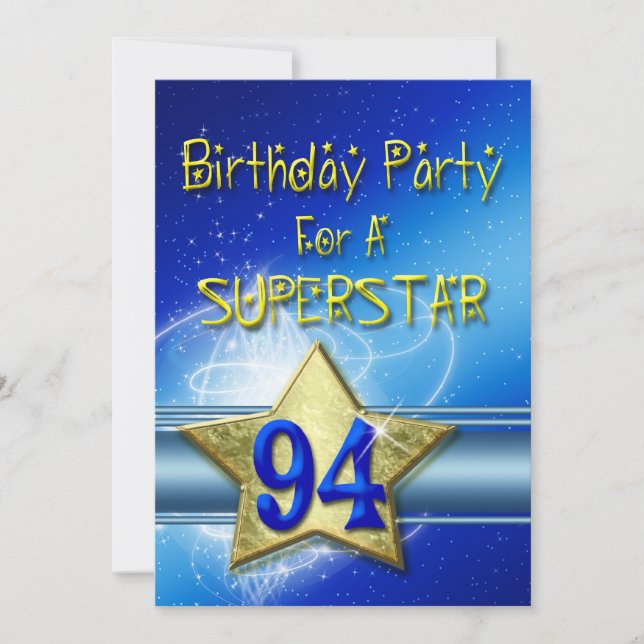 94ª invitación a una superestrella. (Anverso)