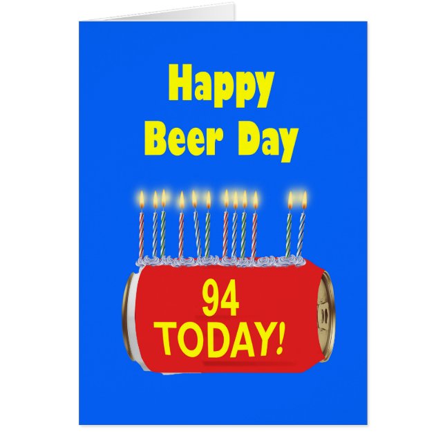 94.º cumpleaños del Día de la Cerveza Feliz (Frente)