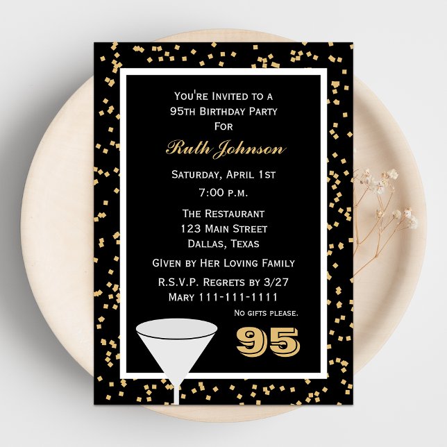 95ª invitación a la fiesta de cumpleaños 95 y Conf (Subido por el creador)