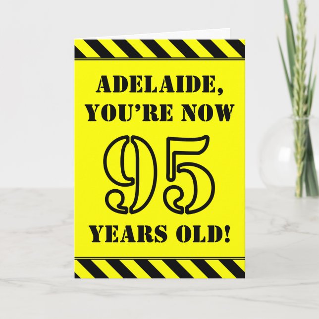 95º cumpleaños: texto de estilo de plantilla diver (Anverso)