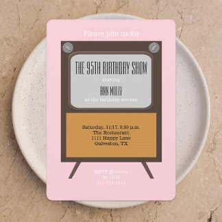 95.ª fiesta de cumpleaños Invitación a la TV en ro