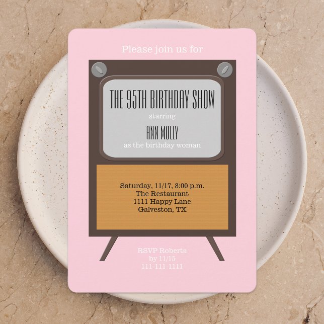 95.ª fiesta de cumpleaños Invitación a la TV en ro (Subido por el creador)