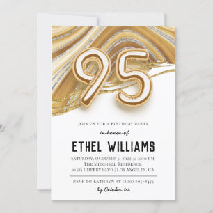 95.ª invitación a la fiesta de cumpleaños