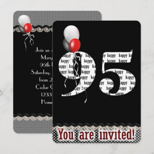 95.ª invitación de cumpleaños