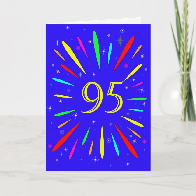 95.ª tarjeta de explosión de cumpleaños (Anverso)