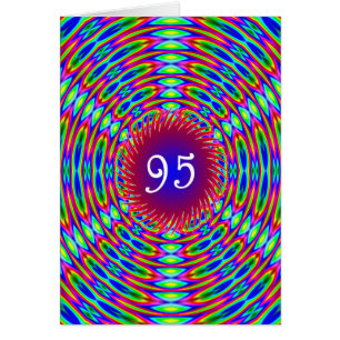 95.º cumpleaños Resumen Trippy Swirls