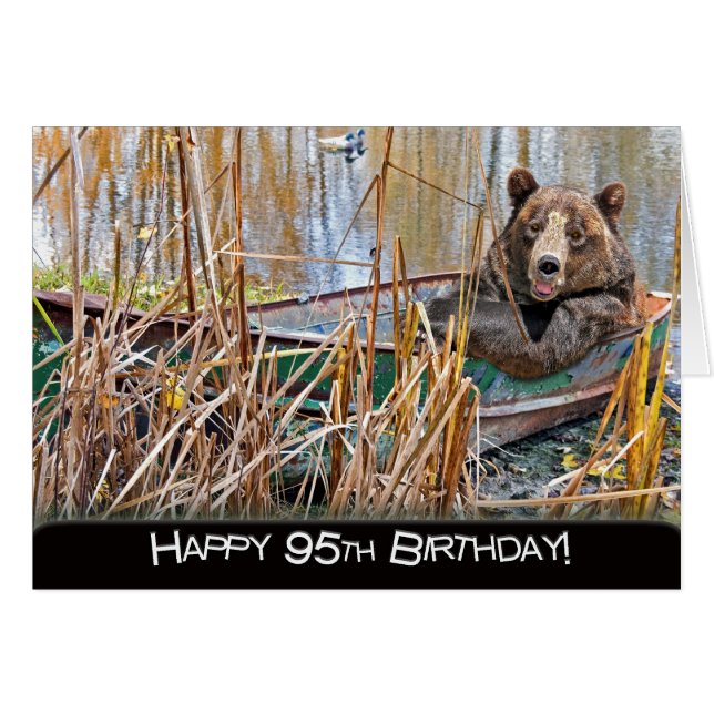 95.º oso de cumpleaños en barco (Anverso (Horizontal))