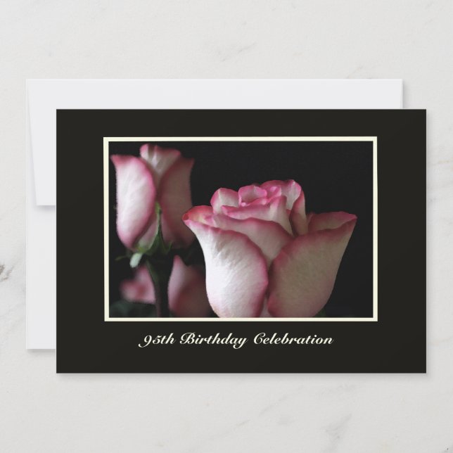 95.º Rosa de invitaciones a fiestas de cumpleaños (Anverso)