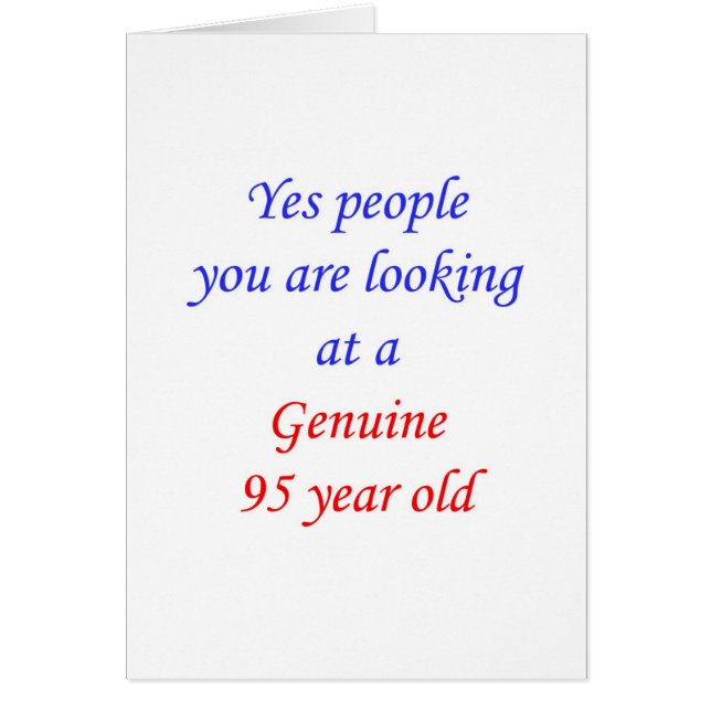 95 95 años auténticos (Frente)