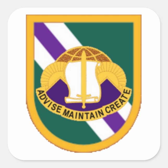 96.ª BATTALIÓN DE ASUNTOS CIVILES PEGATINAS FLASH/ (Anverso)