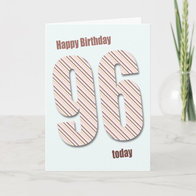 96.a tarjeta de cumpleaños (Anverso)