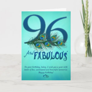 96.o Tarjetas de la plantilla del cumpleaños