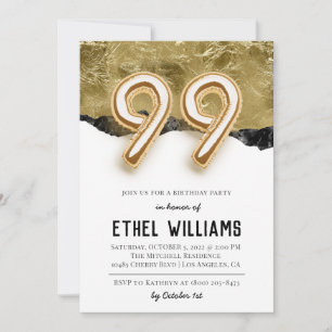 99.ª invitación a la fiesta de cumpleaños