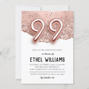 99.ª invitación a la fiesta de cumpleaños