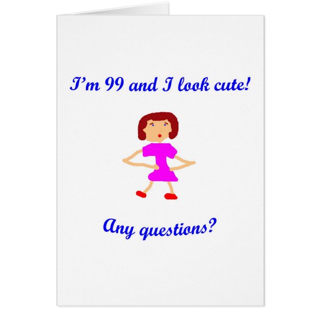 ¡99 soy 99 y parezco lindo! (Frente)