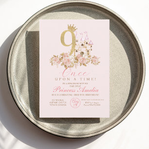 9.ª invitación al cumpleaños de la pequeña princes