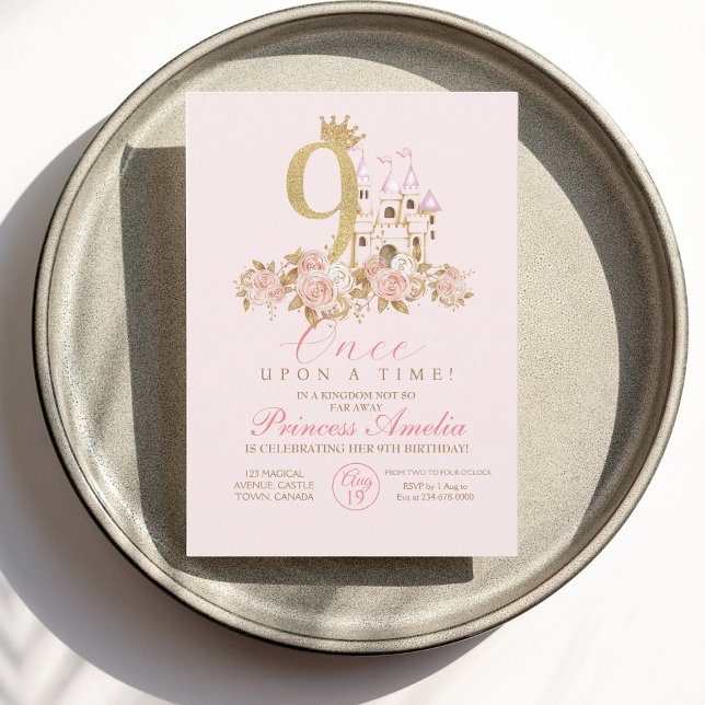 9.ª invitación al cumpleaños de la pequeña princes (Subido por el creador)