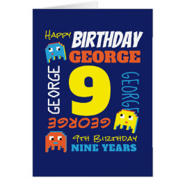 9.º nombre personalizado de cumpleaños jugador de 