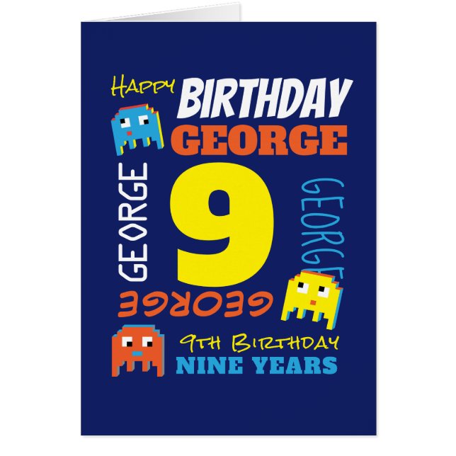 9.º nombre personalizado de cumpleaños jugador de  (Frente)