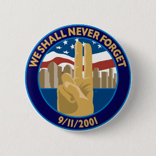 9/11 botón conmemorativo del símbolo