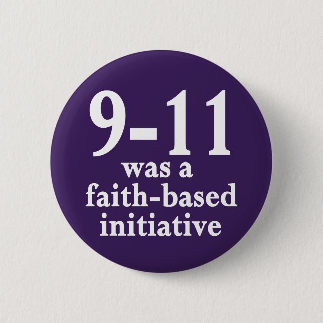 9-11 fue un botón de iniciativa de fe (Anverso)