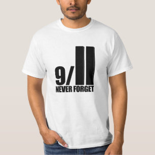 9-11 nunca olvide la camiseta