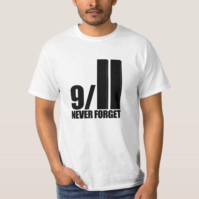 9-11 nunca olvide la camiseta (Anverso)