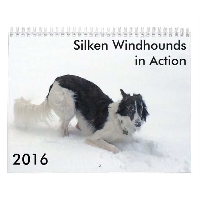 9 2016 Windhounds de seda en calendario de la (Tapa)