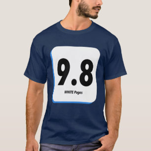 9.8 Camiseta de libros de historietas de menta cer