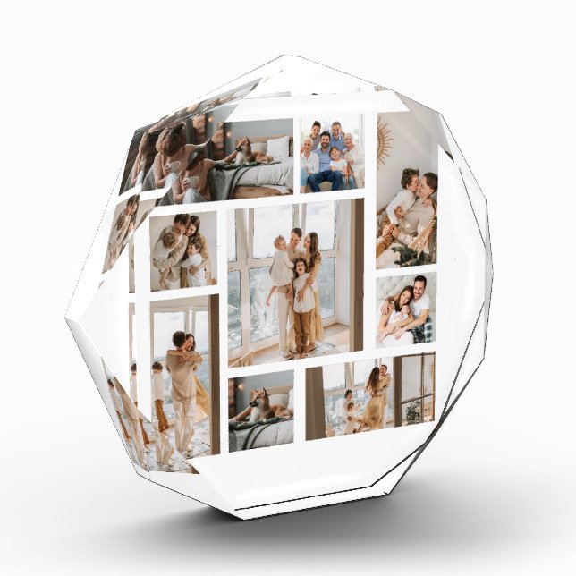 9 Collage de fotos Personalizado editable (Izquierda)