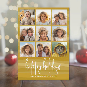 9 Foto Orgánico Dorado - Feliz Navidad