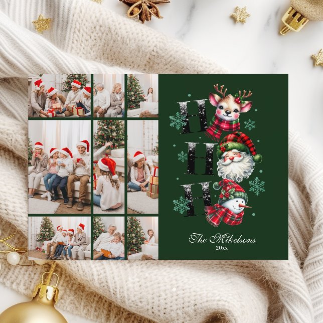 9 Foto Retro Gingham Santa & Amigos Navidad (Subido por el creador)