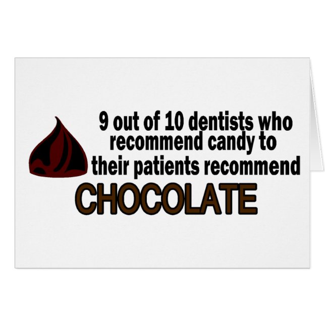 9 fuera del dentista 10 recomiende el chocolate (Anverso (Horizontal))
