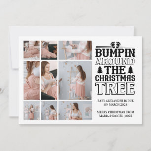 9 Invitación de embarazo en árbol de Navidad
