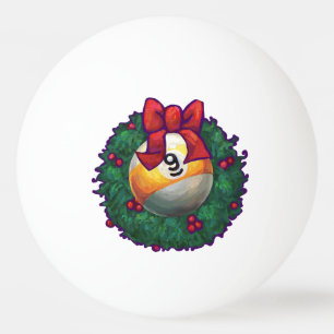 9 Navidades de bola Wreath Red