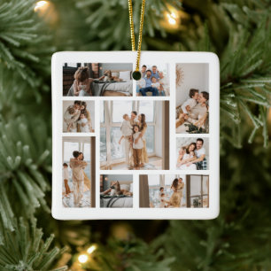 9 Ornamentos de Navidad de Collage de fotos Person