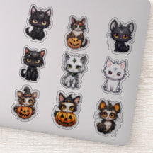 9 Pegatinas de Halloween en el Vinyl